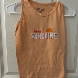Orange summer tank top